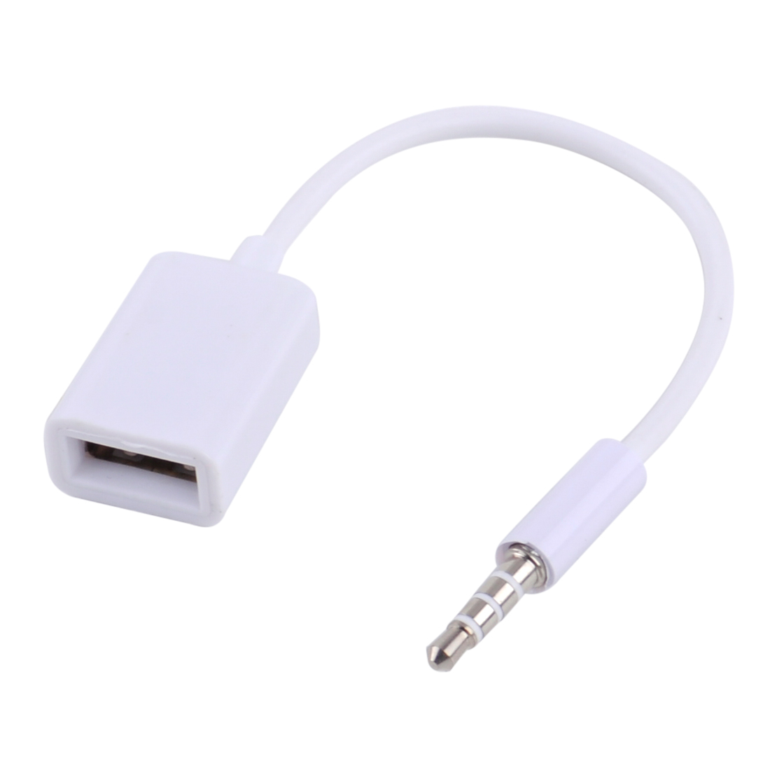 2x 3,5 mm Stecker AUX Audio Buchse auf USB 2.0 Buchse Kabel für Auto MP3 
