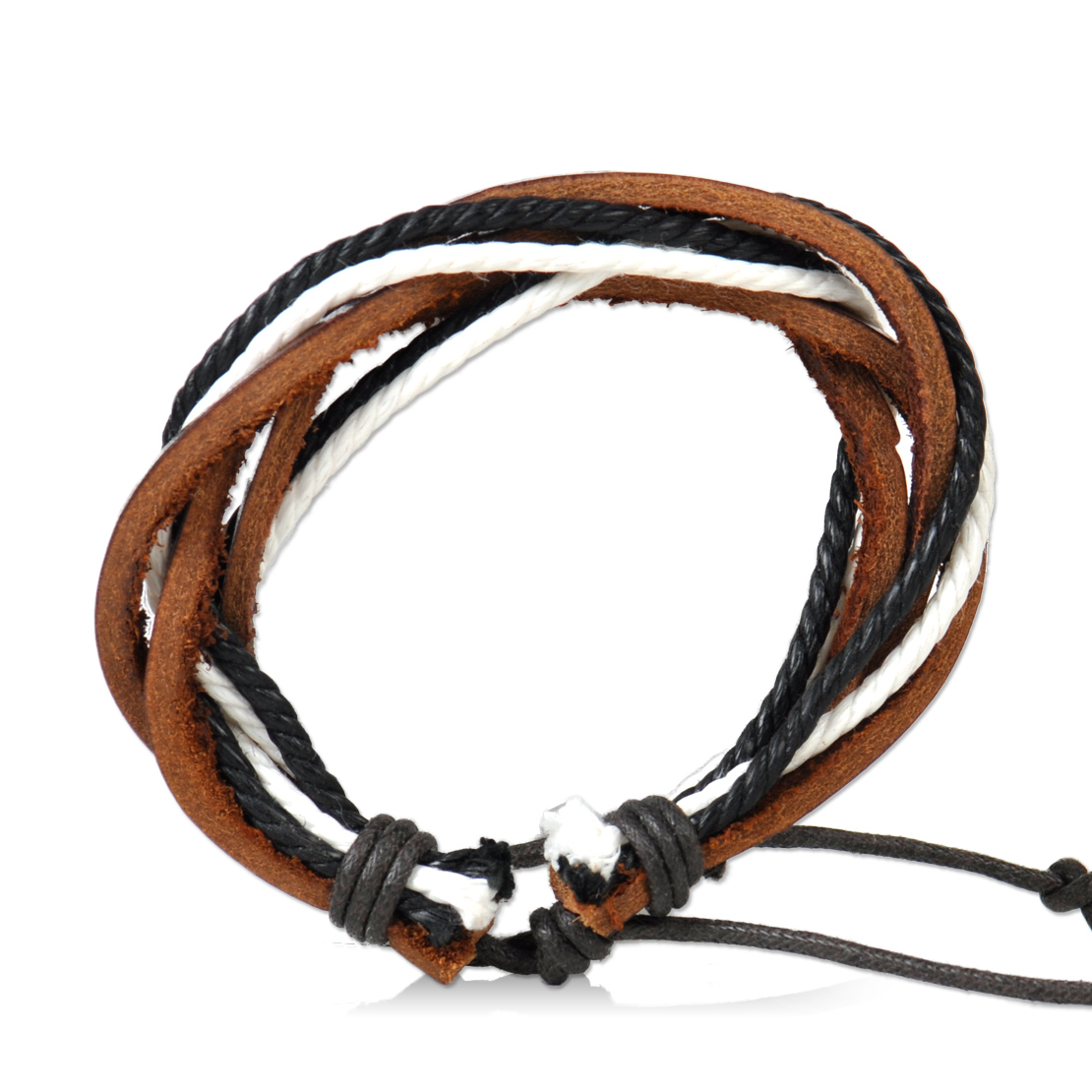 Hemp Multi Rope Wrap Leather Bracelet Bangle Wristband Cuff Vintage Adjustable - Picture 7 of 7