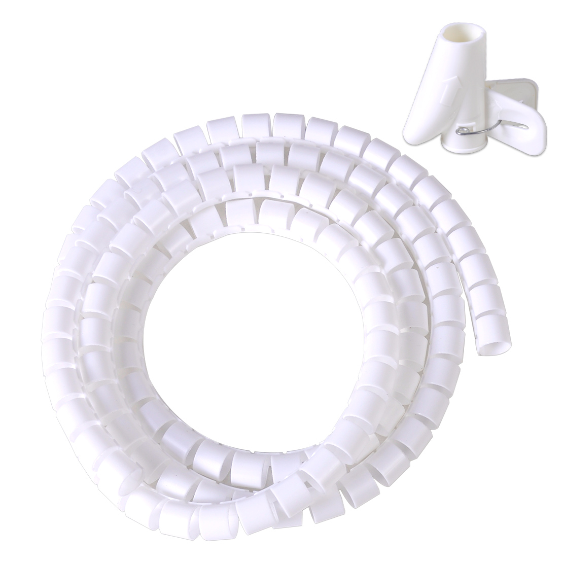 Bündelbereich Ø7.5-60mm Länge10 m SCHWARZ Flexible-Kabelspirale Spiralschlauch 