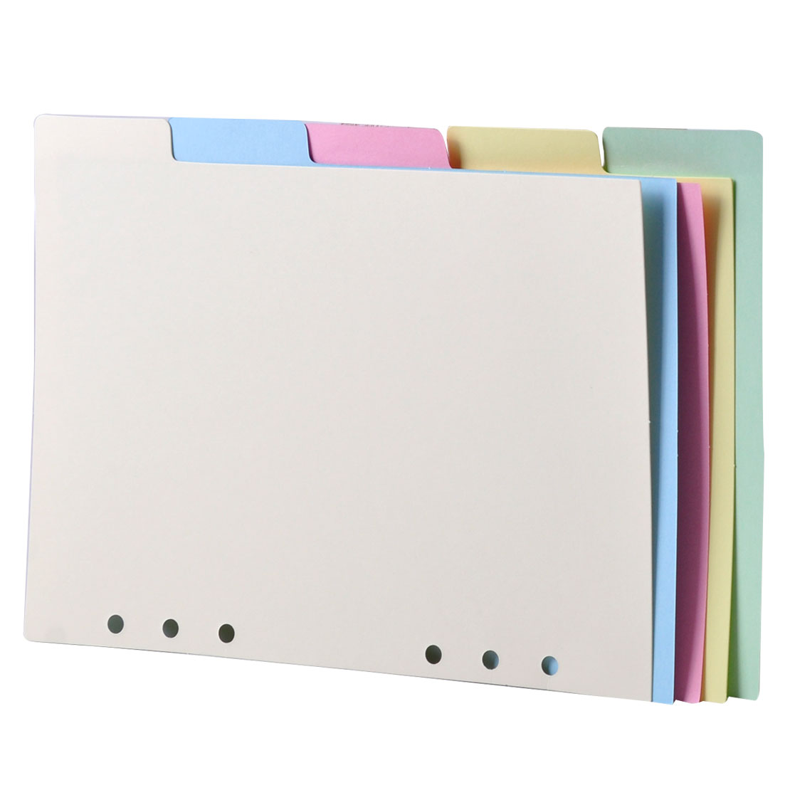 5Pcs A7 Size Index Multi-Coloured Tabs Divider Insert Refill Organiser Gift New 