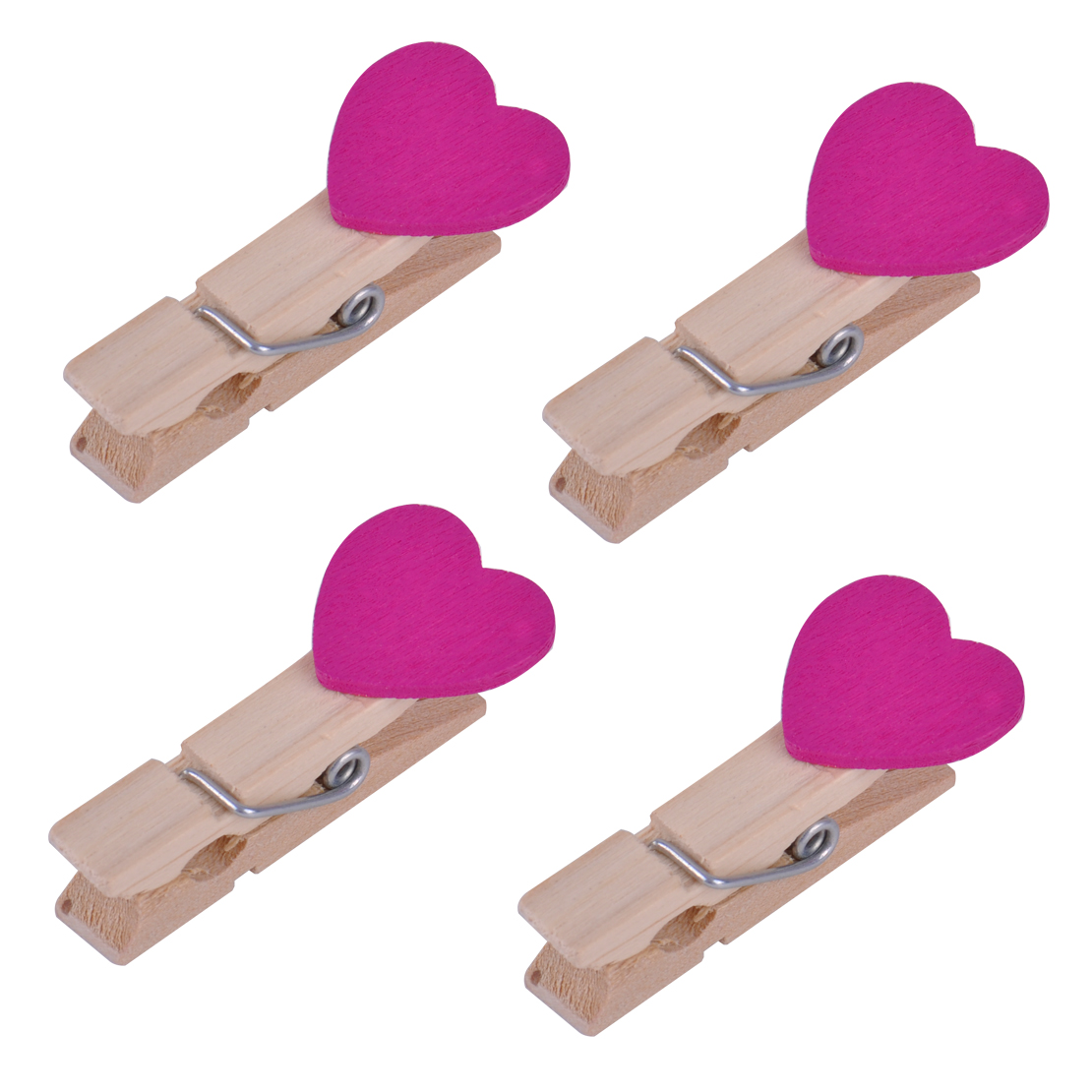 Herzklammer Dekoklammern Holz Klammer Miniklammer Motivklammer Fotoclips  Neu 