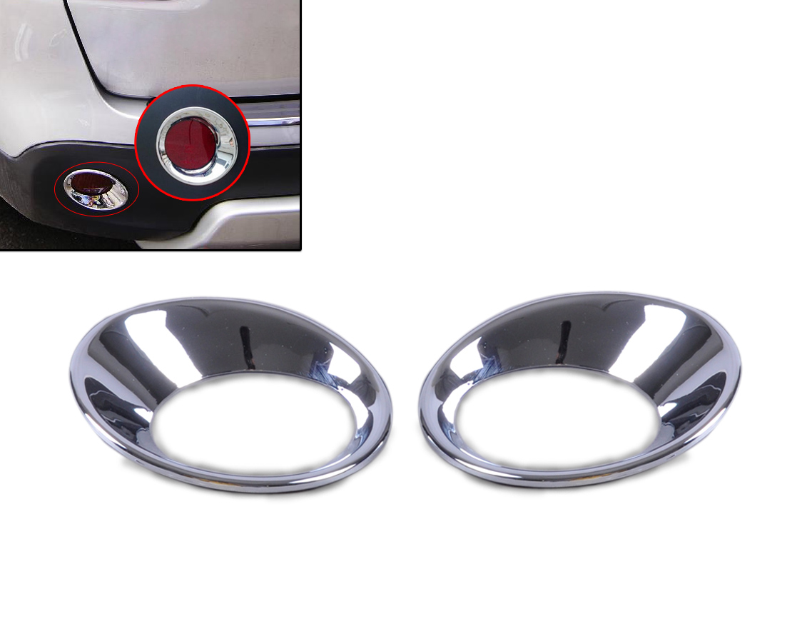 Nissan qashqai chrome fog lamp rings #6