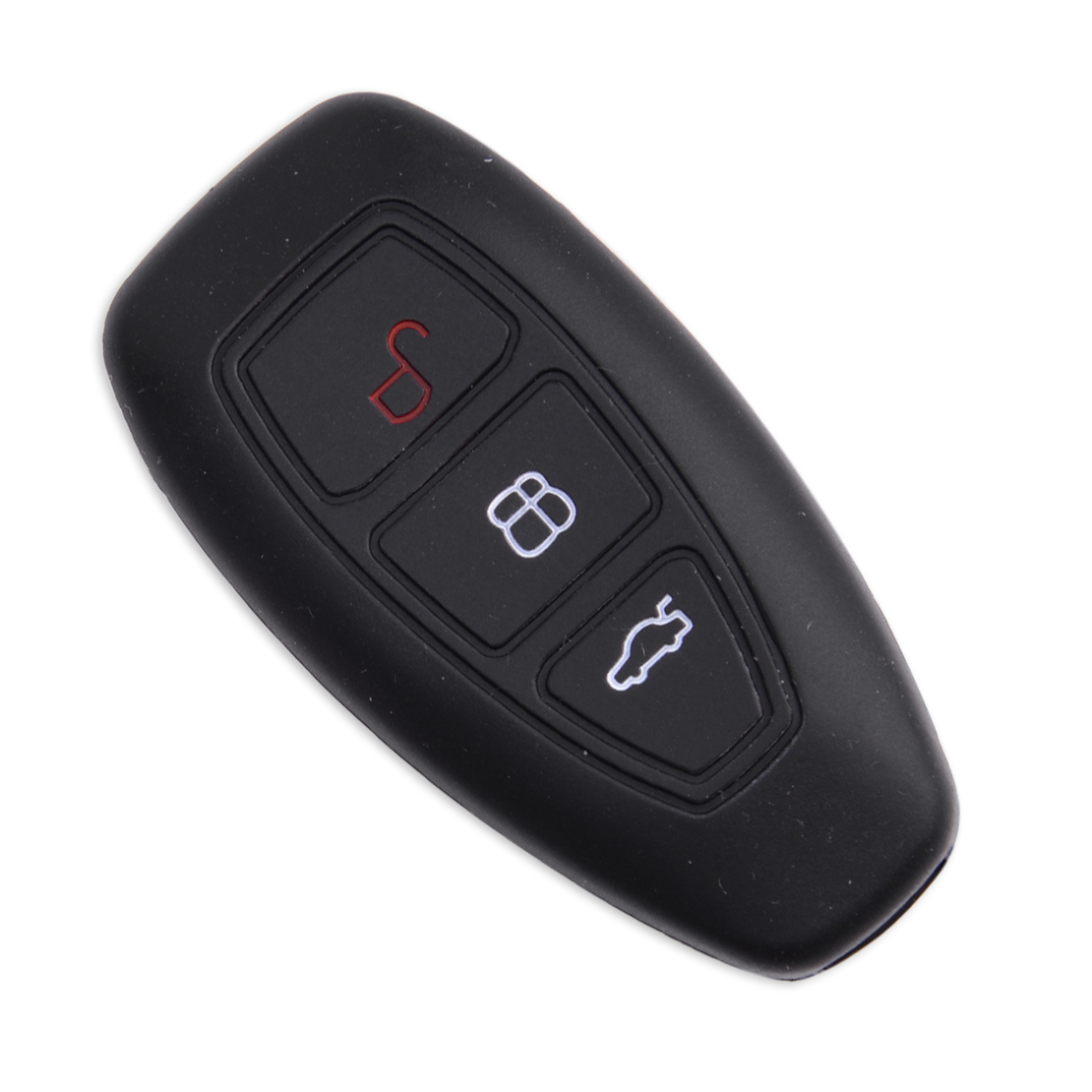 Ford Fiesta Focus Fusion Ka Kuga Mondeo Puma 3 Button Black Remote Key Fob Case 