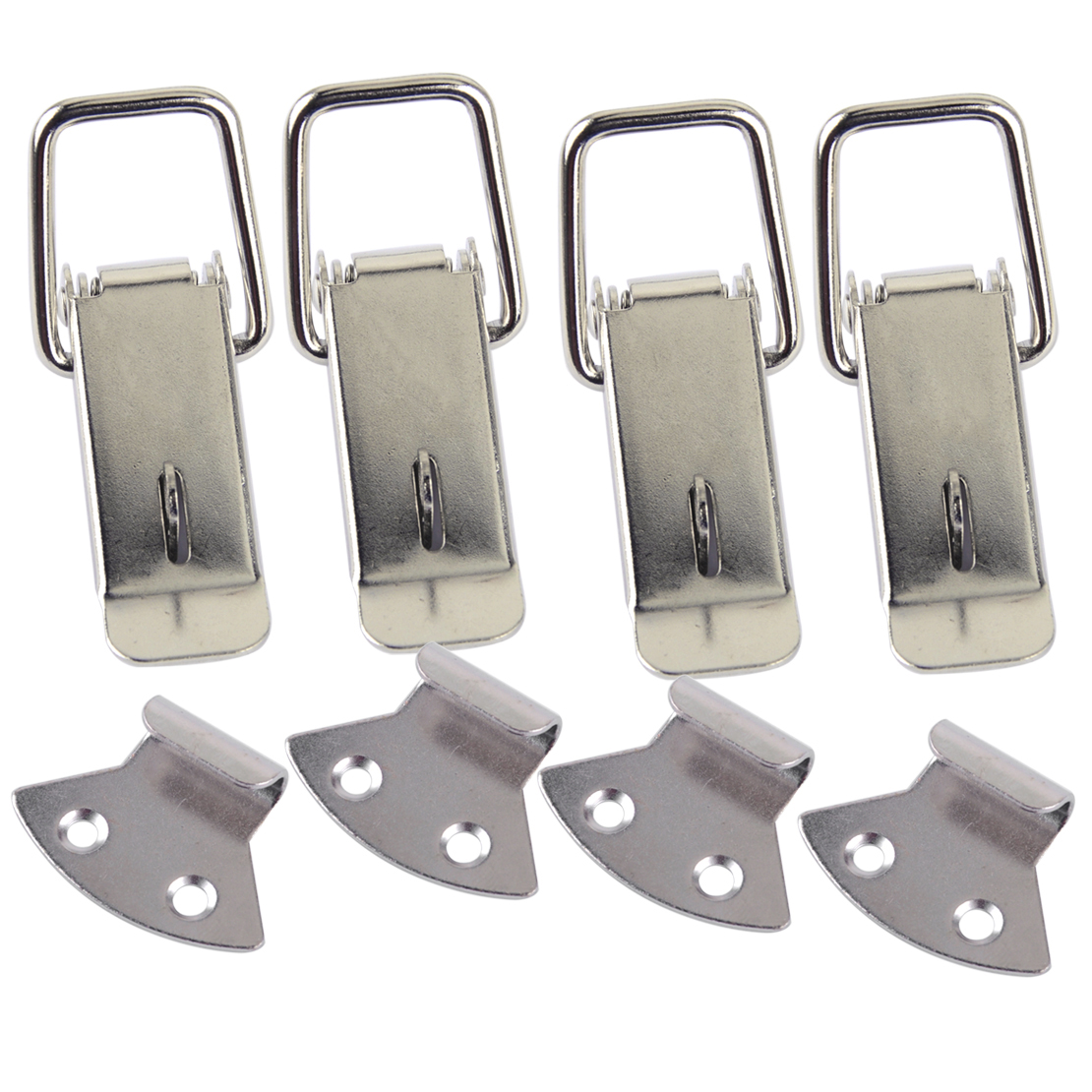 4x Spring Loaded Tone Toggle Latch Hasp Lock fit for Case Box Draw Chest Toolbox 