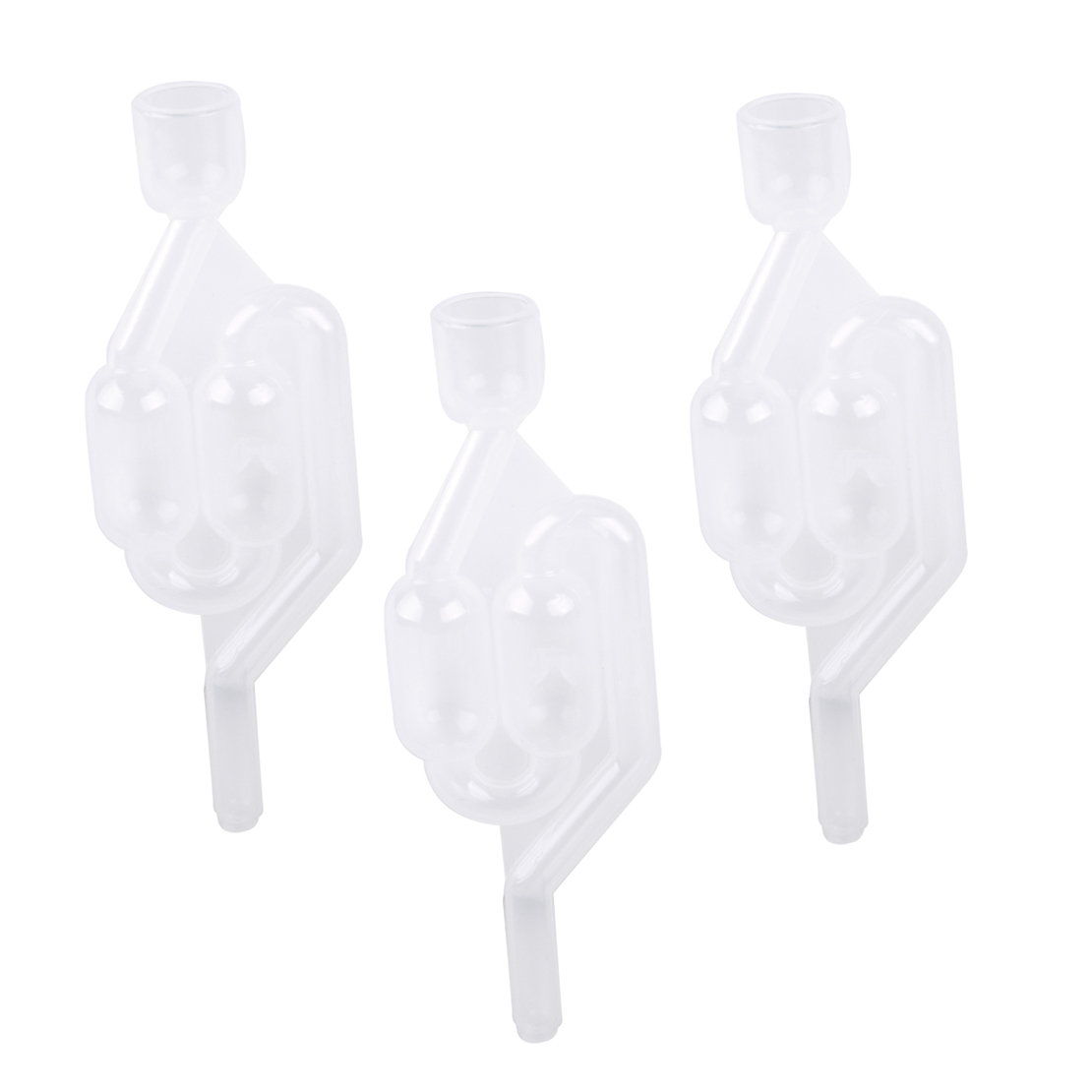 3pcs Bubbler Airlocks Traps for Home Brew Wine Beer Cider Making 
