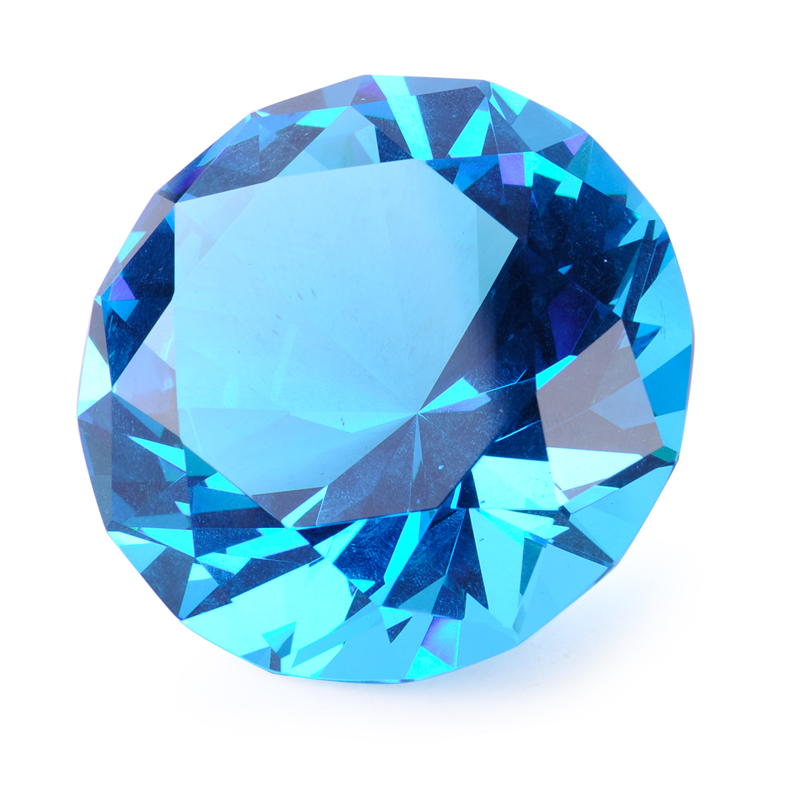 Blau Kristall Glas Diamant Kristallglas Glasdiamant Hochzeit Feng Shui Deko 
