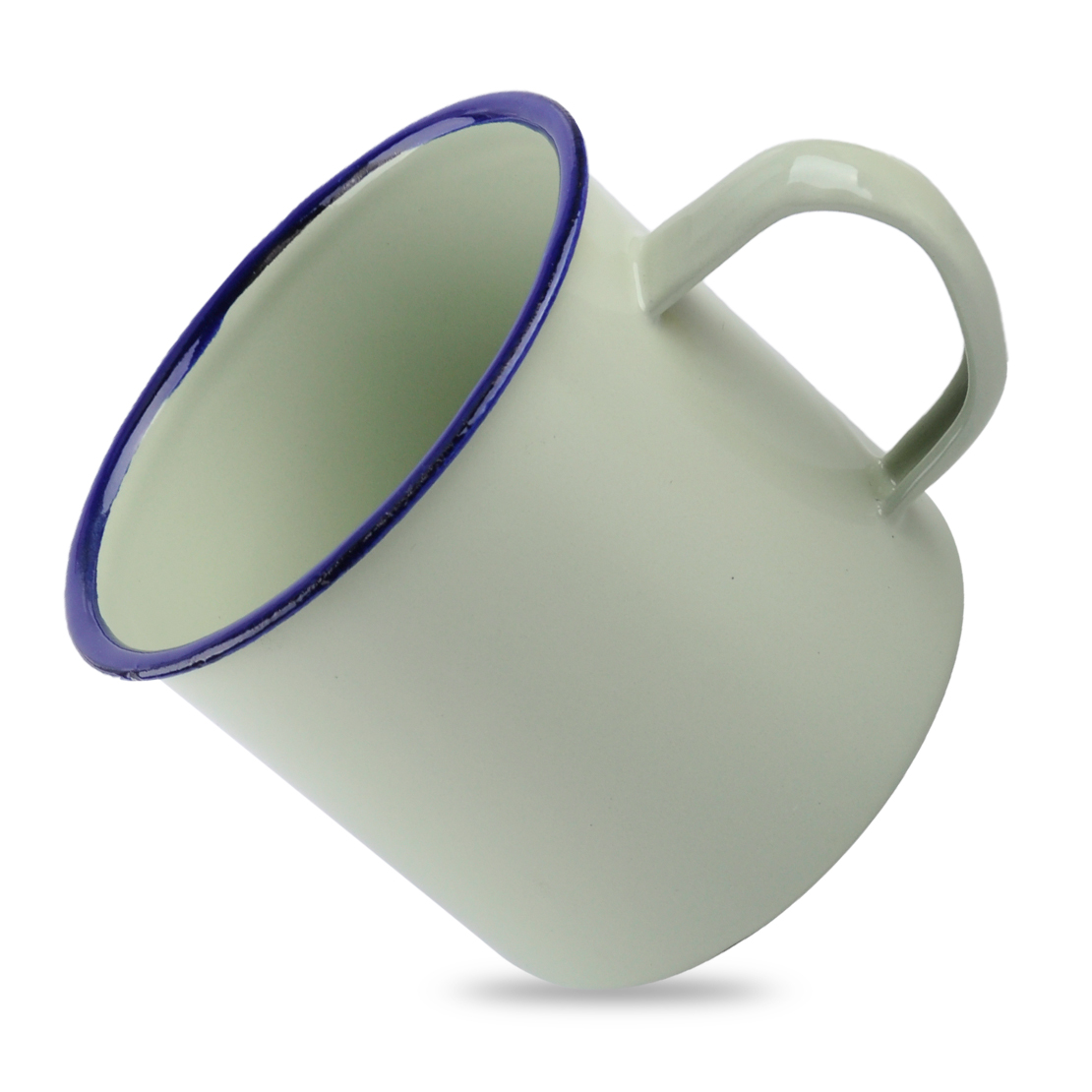 8cm Emaille Becher Mug Metall Tasse Tee Enamel Kaffeebecher Cup Camping Becher 