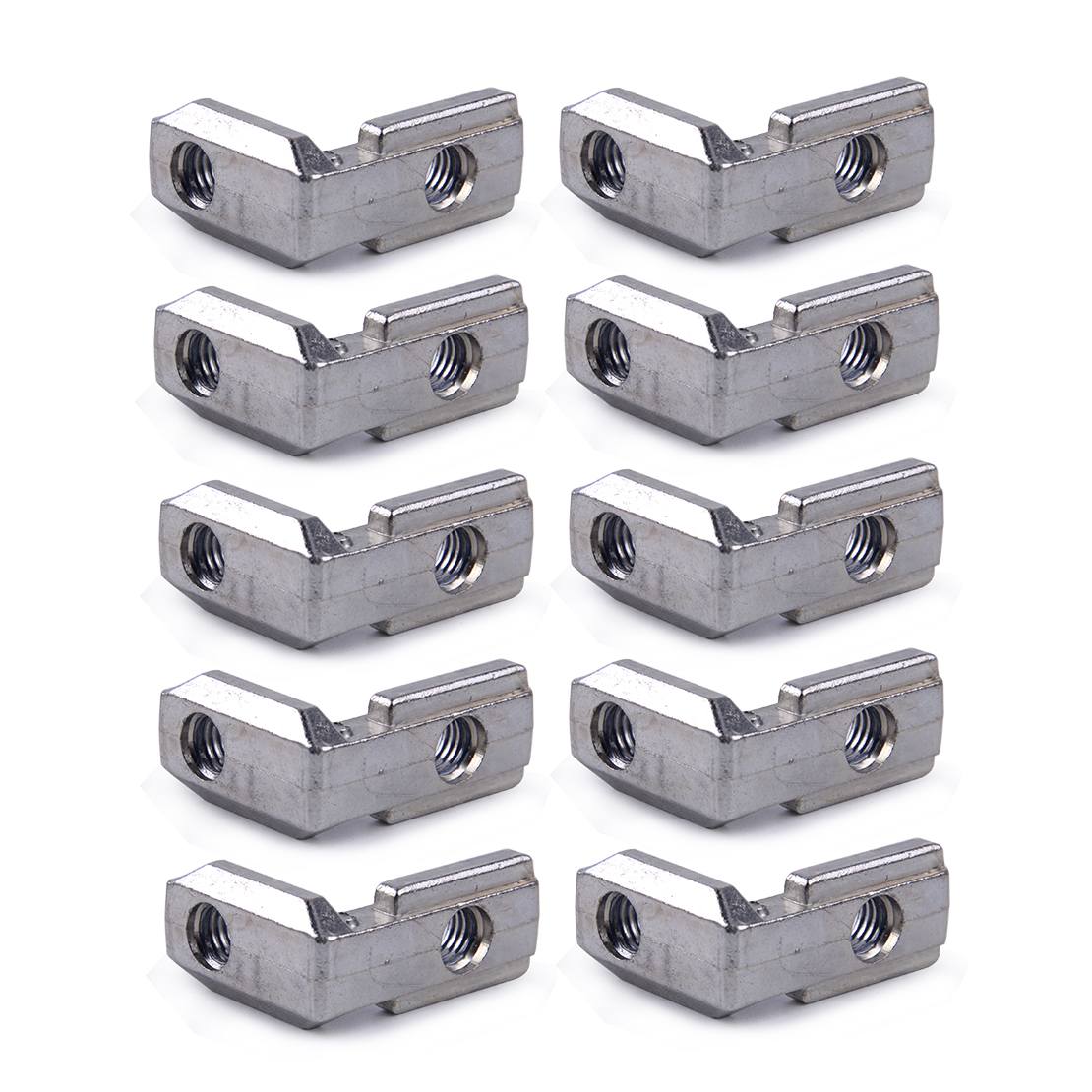 10X L Form Innenwinkel Stahl Nut für Aluprofil Profilverbinder T-Slot Alu ly 