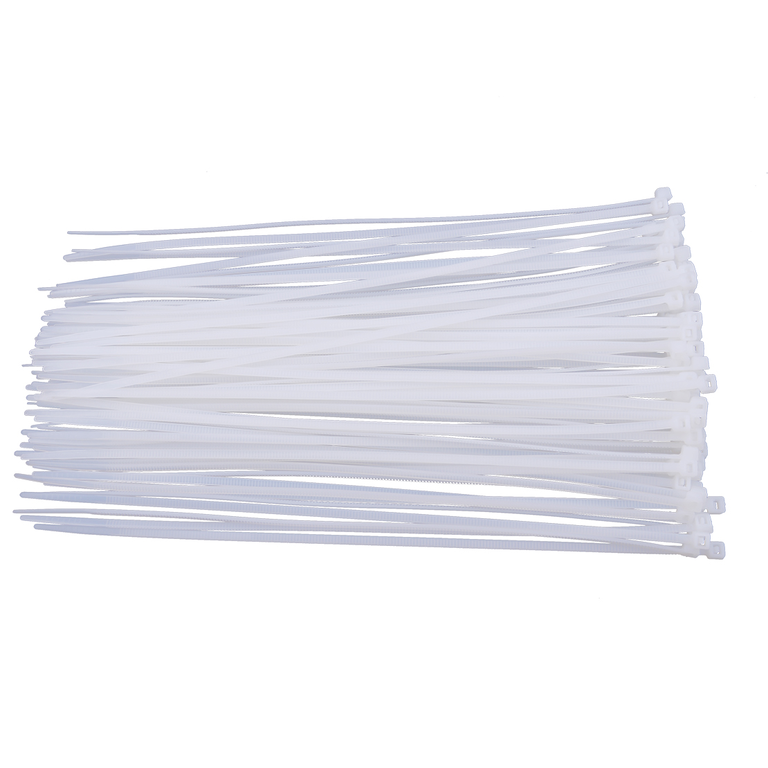 blanc 100pcs 3 x 200mm Durable Nylon en plastique cravates Zip attacher Wire Wrap Strap 