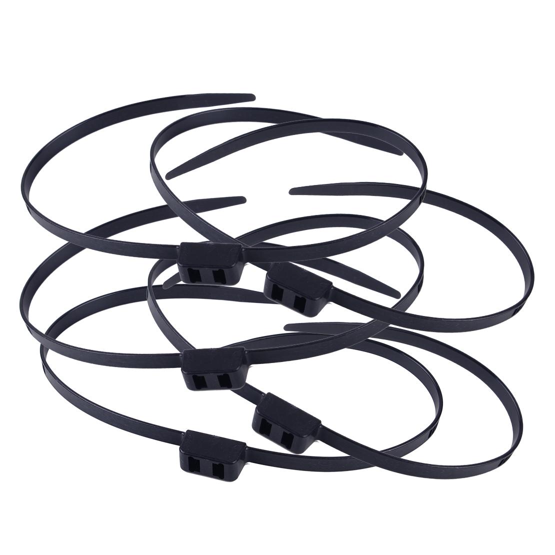 10pcs Restraint Zip Tie Disposable Plastic Handcuffs Double Loops Cuff Survival 