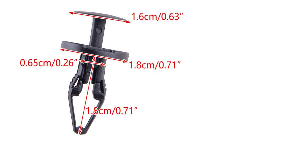 Fastener Clips Nylon Push Retainer 11589289 for Ford - Ford Fasteners - 1