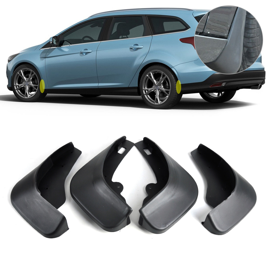 2010 Ford focus splash guards #3