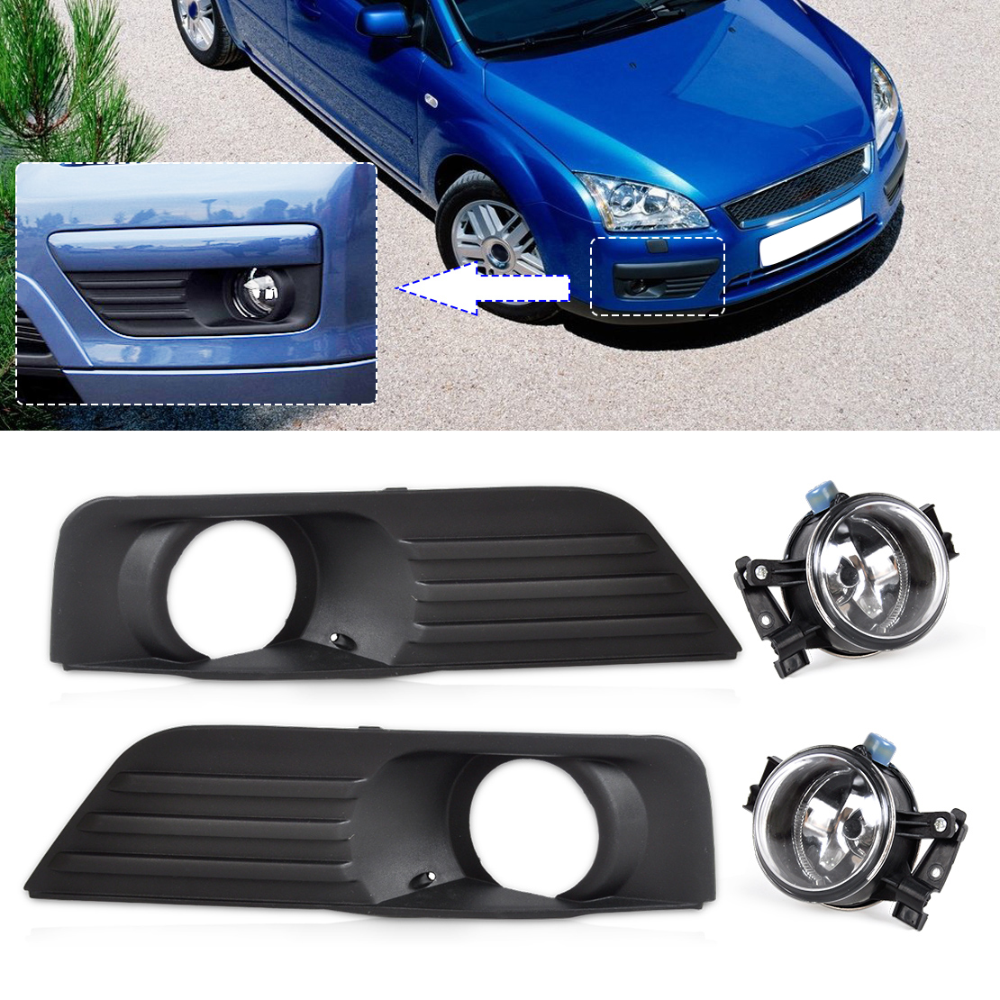 Ford focus 2005 bumper grille #5