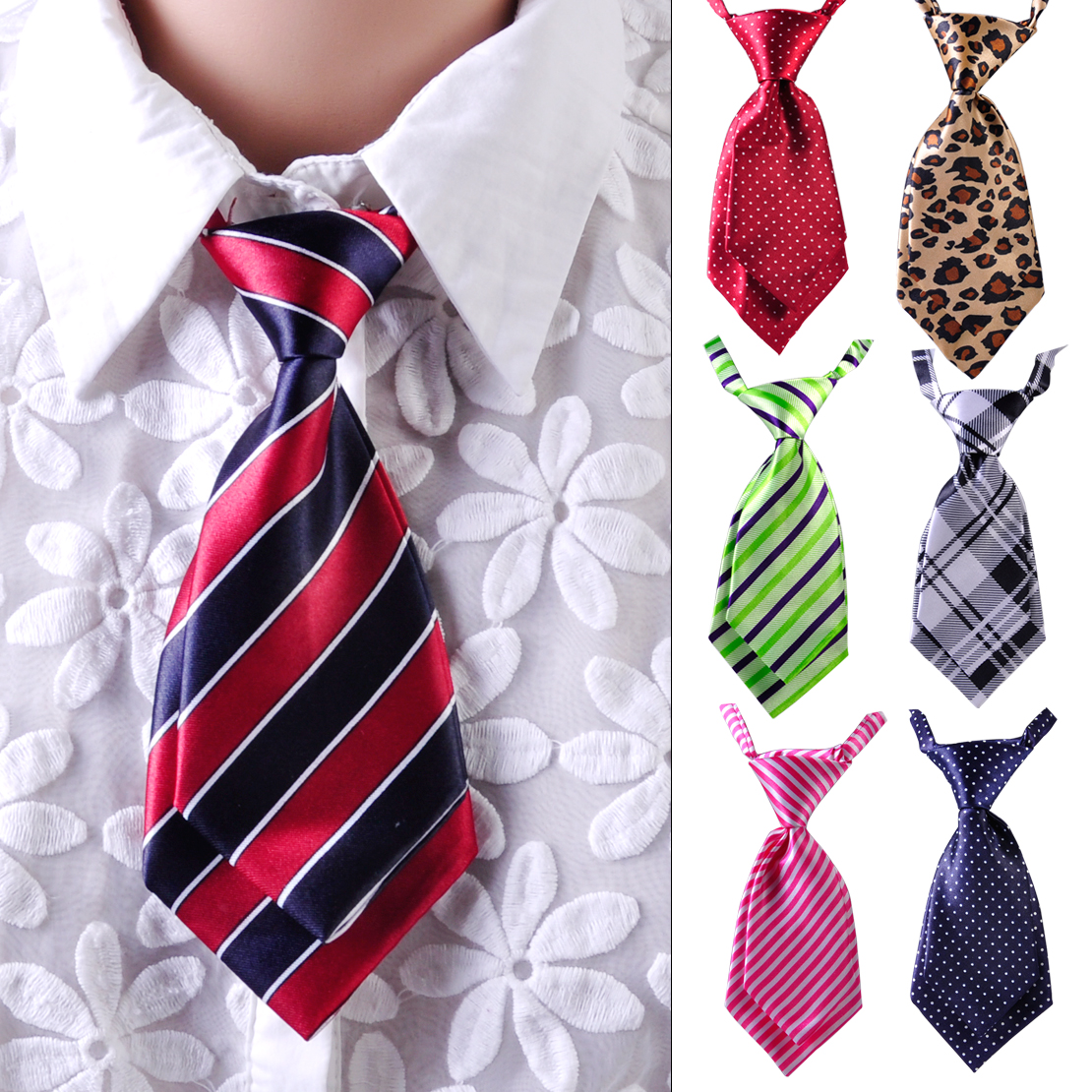 Banquet Adjustable Tie Necktie Striped Polka Dots Plaids fit Women ...