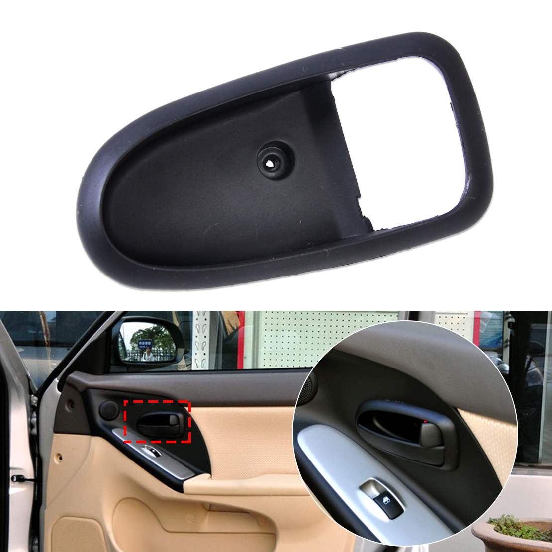 Details About Right Inside Interior Door Handle Trim Fit Hyundai Elantra Cover Bezel Assembly