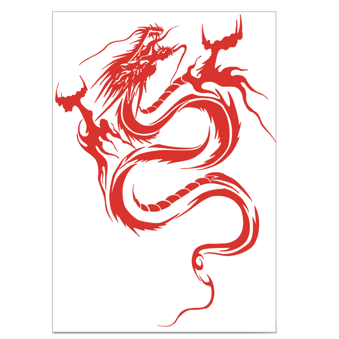 Red Dragon Rally Stickers Aufkleber DRAGON Drachen Sticker Tribal Decals Autoaufkleber Autofolie ...