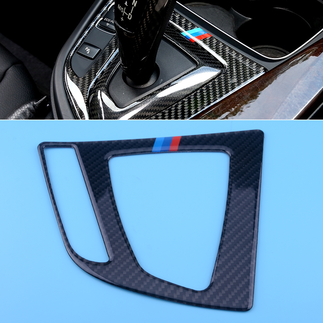 Kohlefaser Schaltkulisse Rahmen Blende für BMW 3 4 Series F30 F31 F32 F33 F36