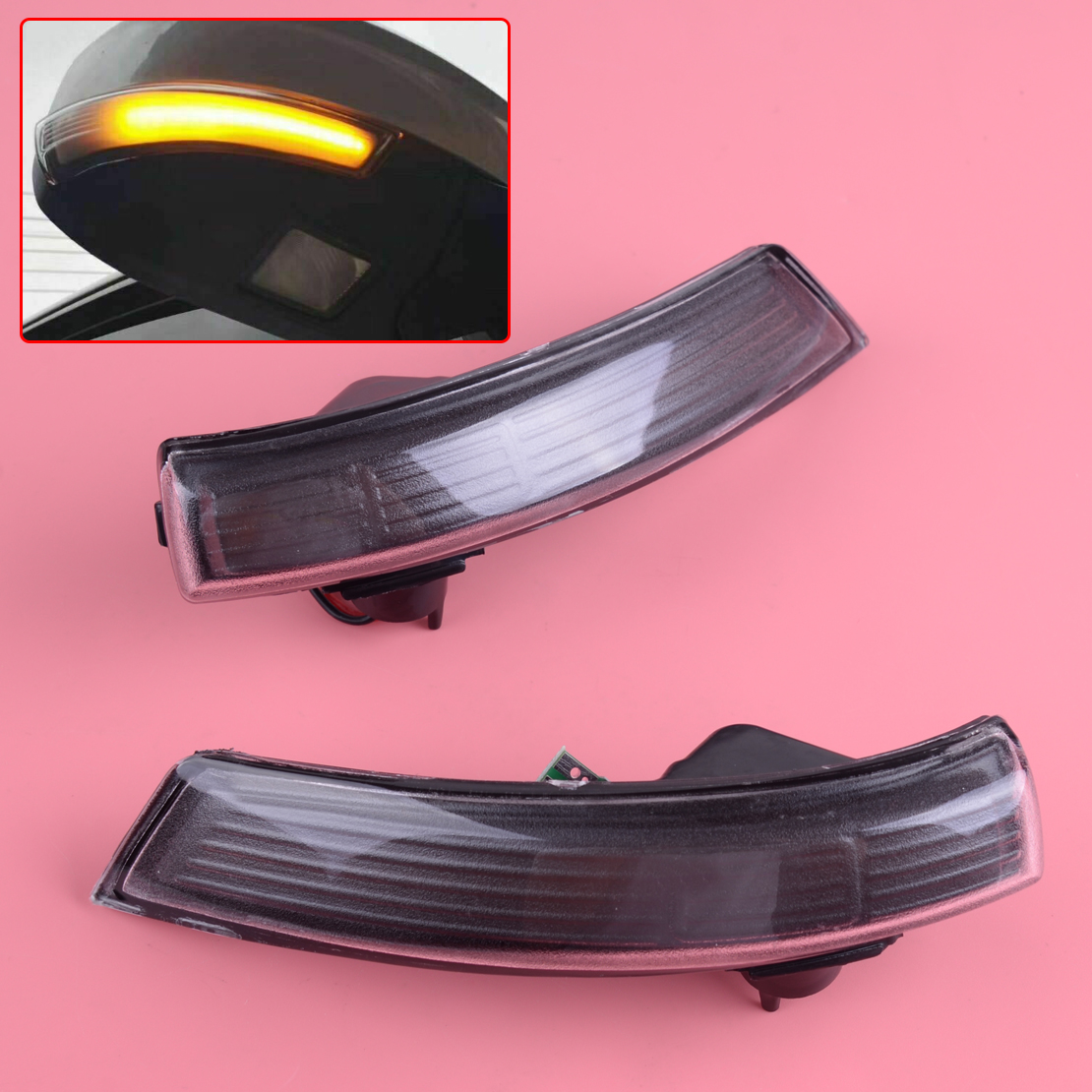 2X Dynamic LED Turn Signal Light Mirror Indicator Fit For Ford Focus 08-18