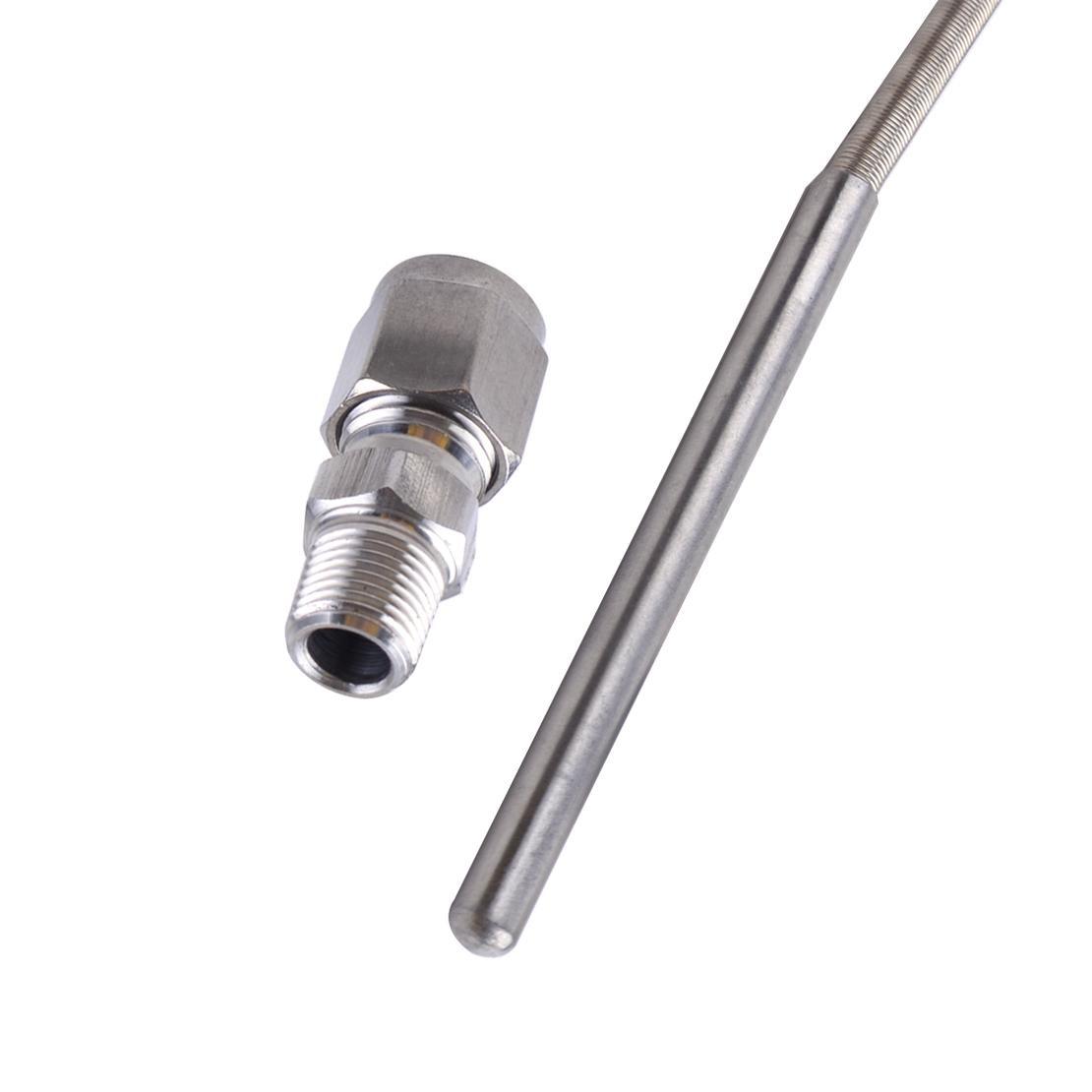 Stainless Steel Probe Mini K-Type Connector Thermocouple 1/8inch NPT Thread EGT