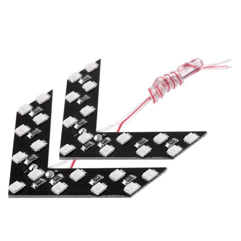 2x Blue SMD LED Arrow Panels For Car Side Mirror Turn Signal Indicator Lights A2 - Picture 3 of 6