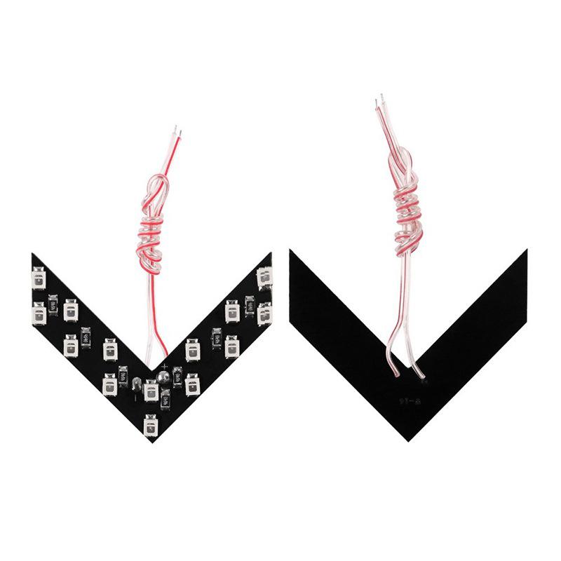 2x Blue SMD LED Arrow Panels For Car Side Mirror Turn Signal Indicator Lights A2 - Picture 4 of 6