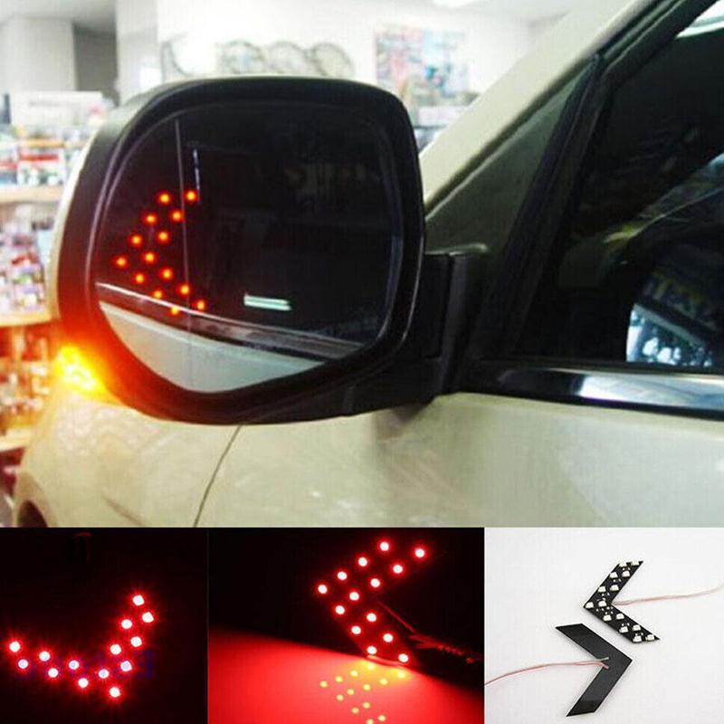 2x Blue SMD LED Arrow Panels For Car Side Mirror Turn Signal Indicator Lights A2 - Picture 5 of 6