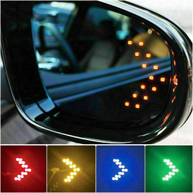 2x Blue SMD LED Arrow Panels For Car Side Mirror Turn Signal Indicator Lights A2 - Picture 6 of 6