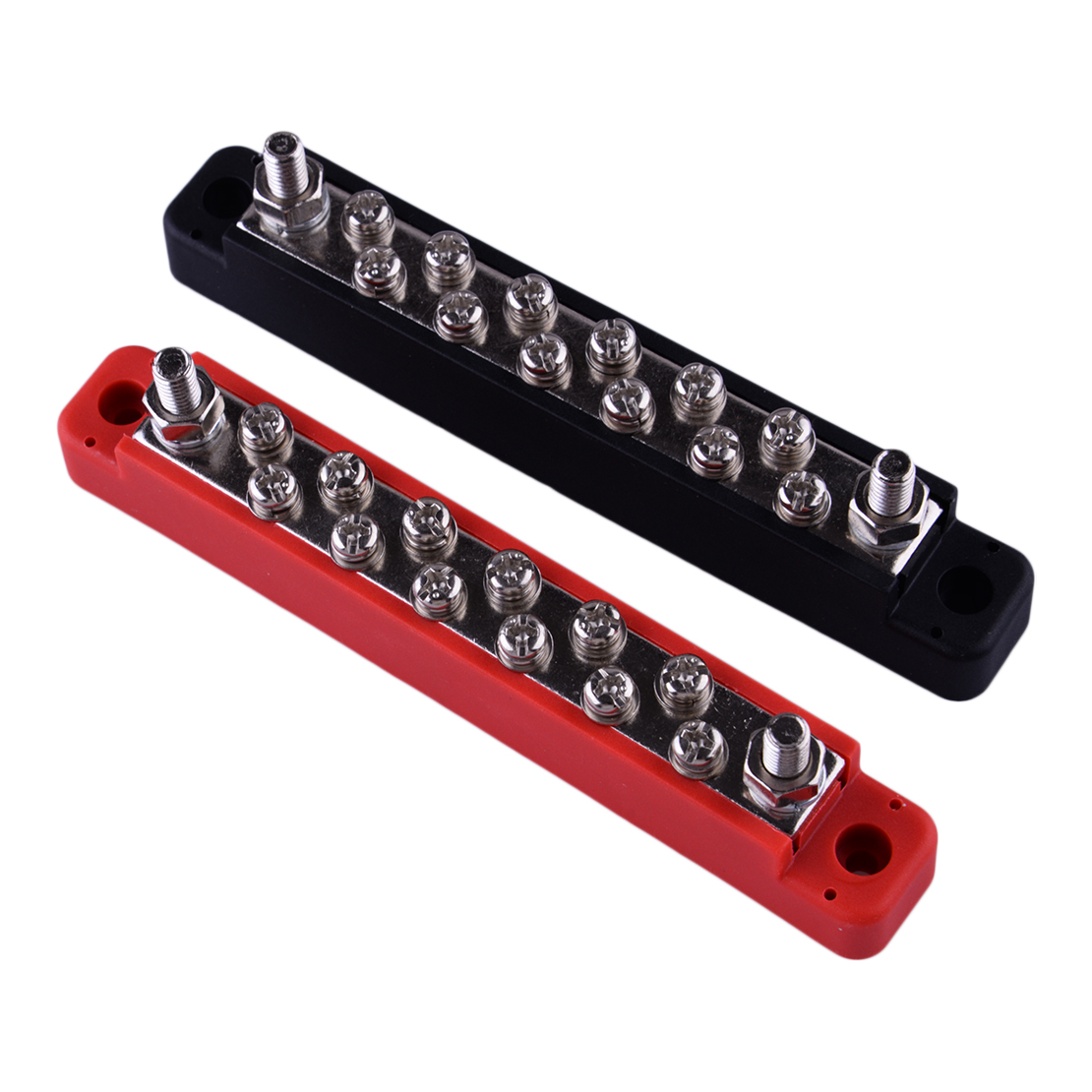 14-Way Power Distribution Terminal Block With Screws – Battery Bus Bar For Car, Boat & RV