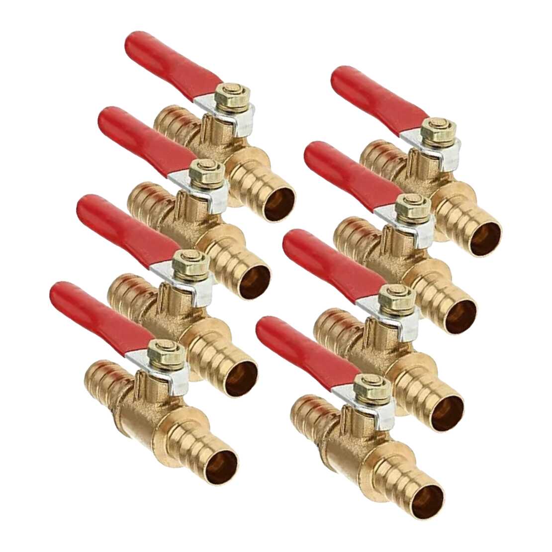8Pcs 8mm 2Wege Absperrkugelhahn 180°Schlauchtülle Schalter Messing Kugelhahn Hot 8Pcs 8mm 2Wege Absperrkugelhahn 180°Schlauchtülle Schalter Messing Kugelhahn Hot