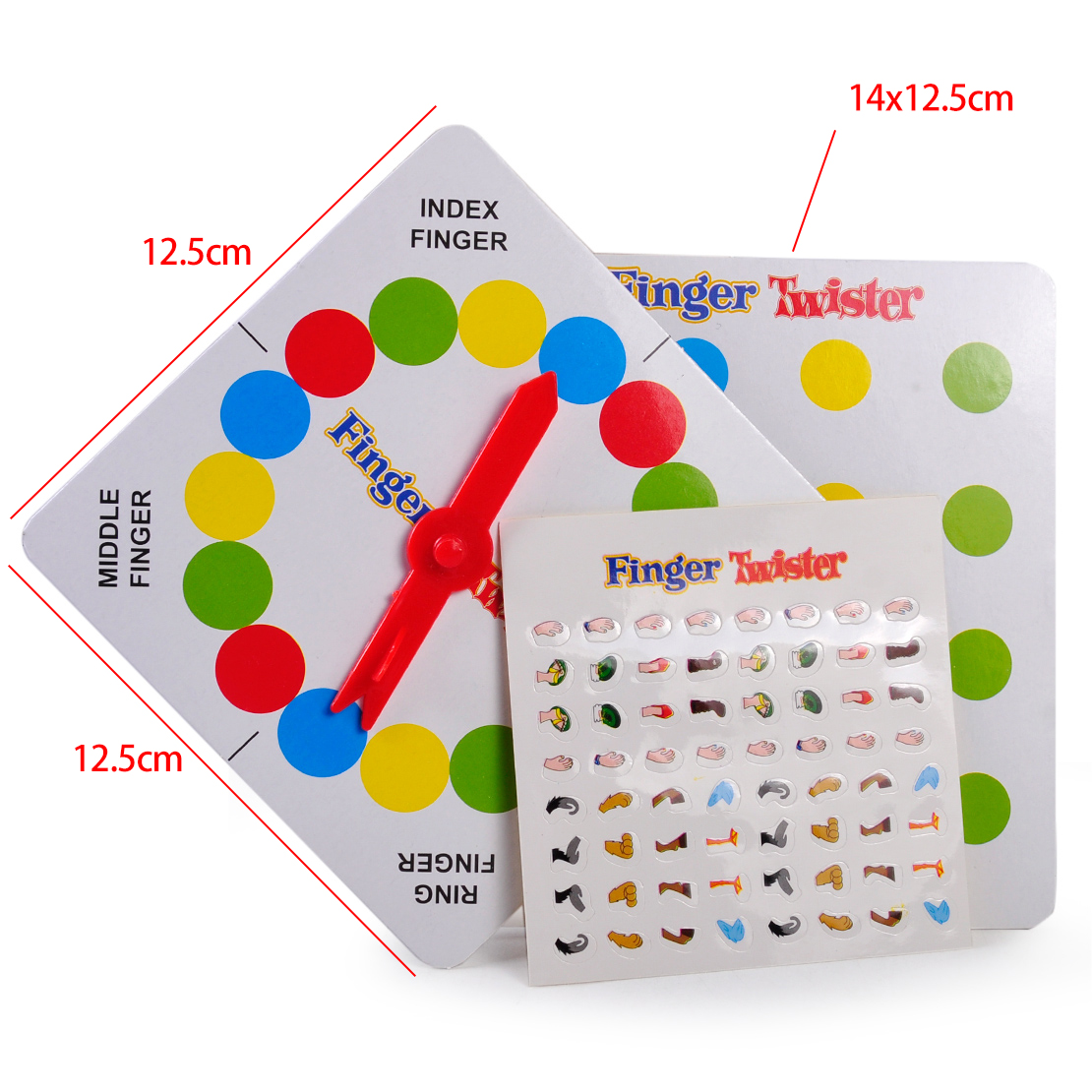 2 players Funny Family Finger Twister Board Mini Version Table Game ...