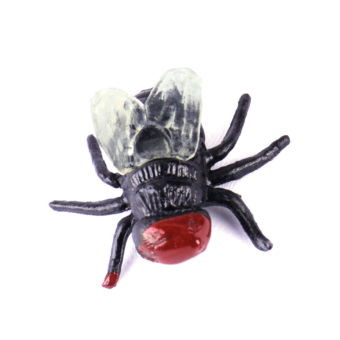 100× Fake Fly Flies Toys Black Vivid Bug Joke Halloween Prank Trick ...