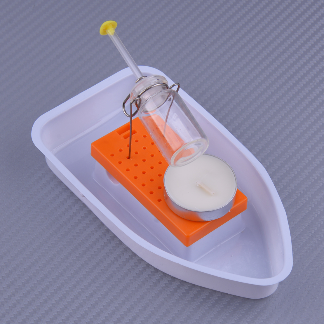 candle powered steam boat
